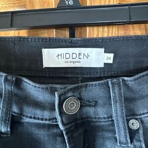 Hidden Los Angeles Women's Charcoal Straight Leg Jeans